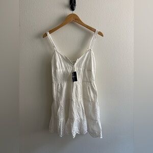 White Eyelet Sundress NWT 100% cotton